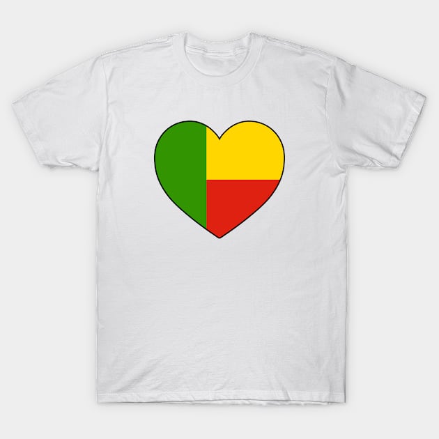 Heart - Benin _056 T-Shirt by Tridaak